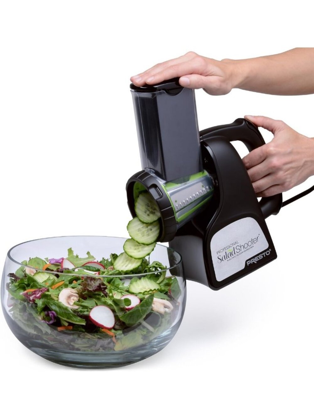 Electric Salad Slicer & Shredder - Professional Food Processor for Quick Prep